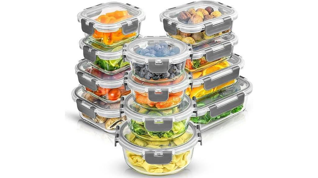 borosilicate glass storage containers