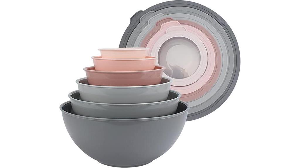 colorful mixing bowls set