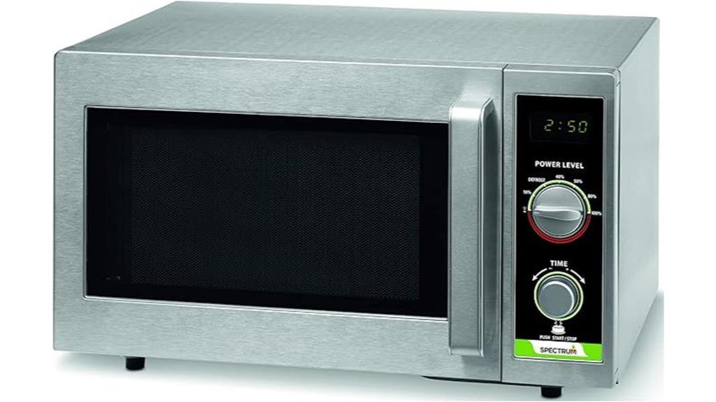 commercial microwave oven silver