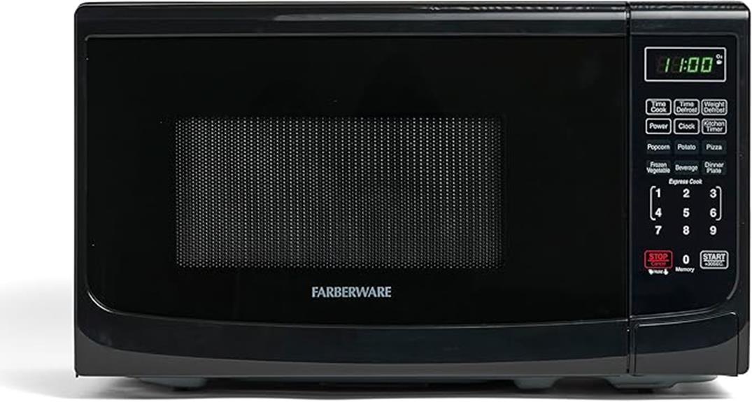 compact 700 watts microwave