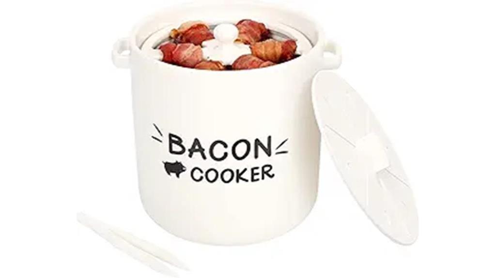 microwave ceramic bacon cooker