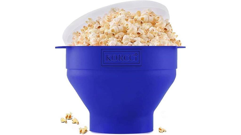 microwaveable silicone popcorn popper