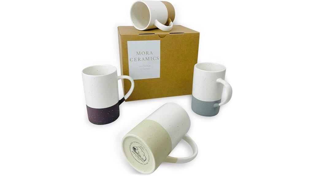 mora ceramics coffee mug set