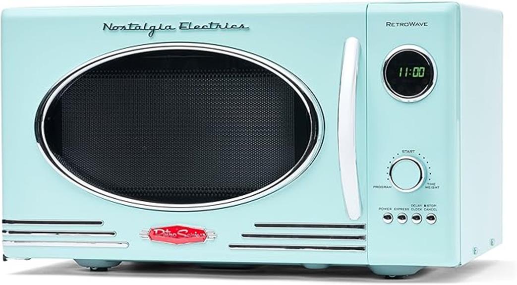 nostalgia retro microwave oven