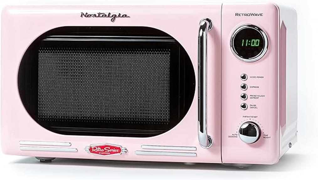 nostalgic retro microwave oven