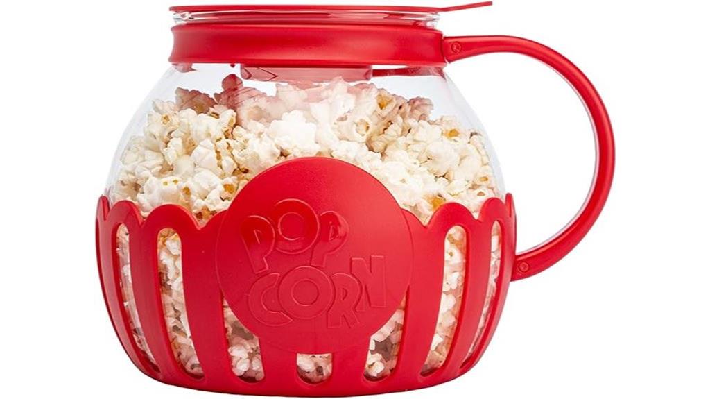 red microwave popcorn popper