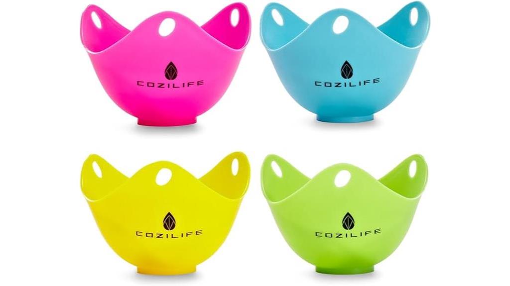 silicone egg poaching cups