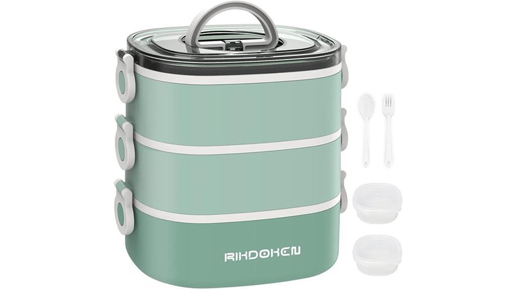 stackable portable lunch container