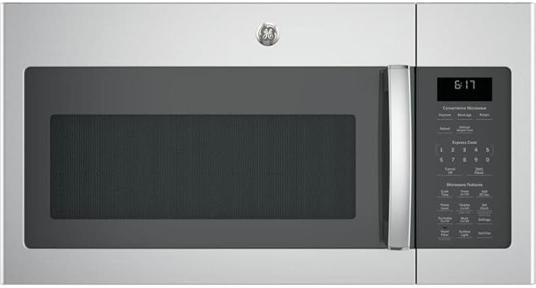 stainless steel over the range microwave